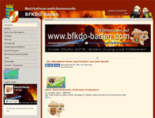 Tablet Screenshot of bfkdo-baden.com